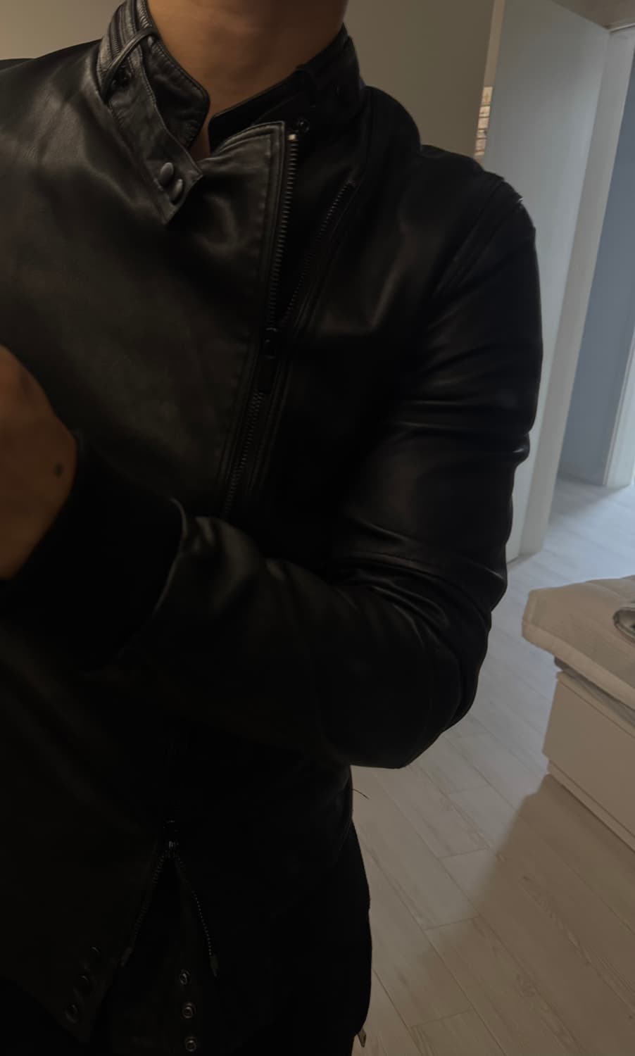 사이드 지퍼 레더자켓 상품이미지1