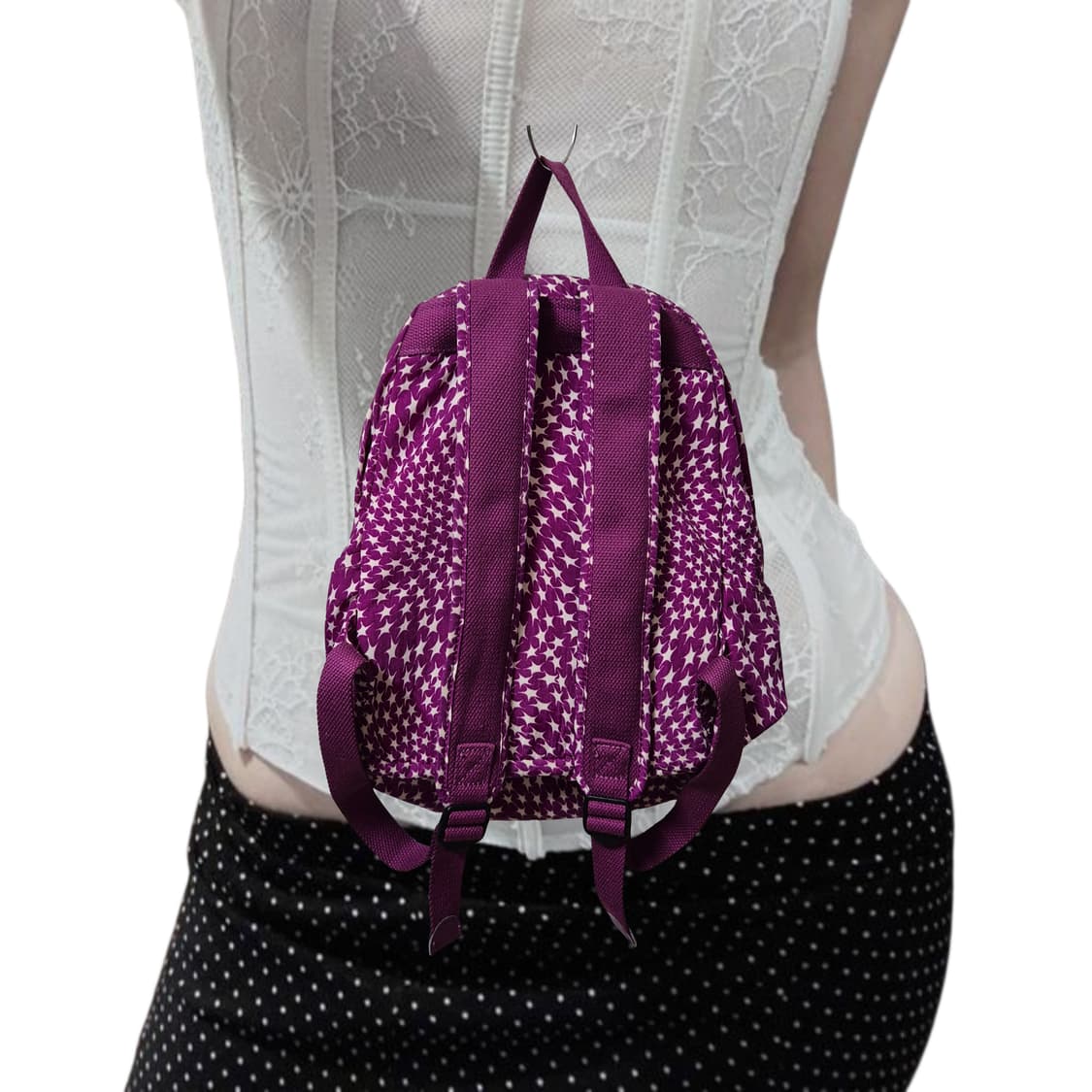 Kipling ☆ Dot y2k grape Backpack 상품이미지2