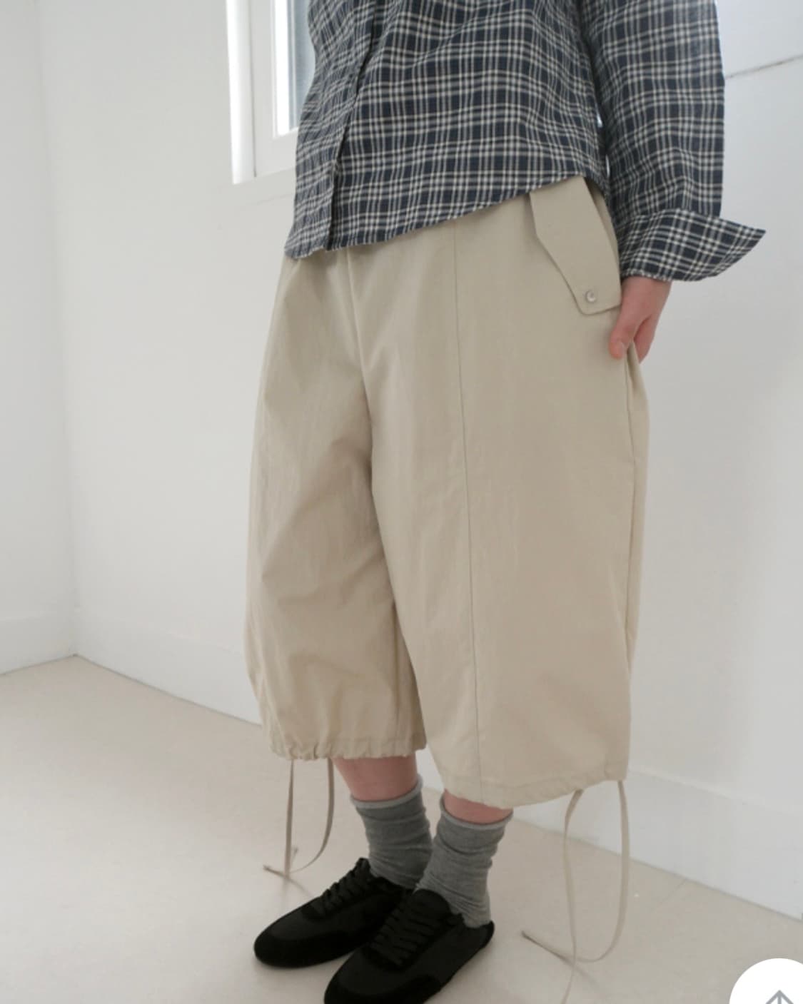 애프터먼데이 스프링 카고 버뮤다 베이지 상품이미지2