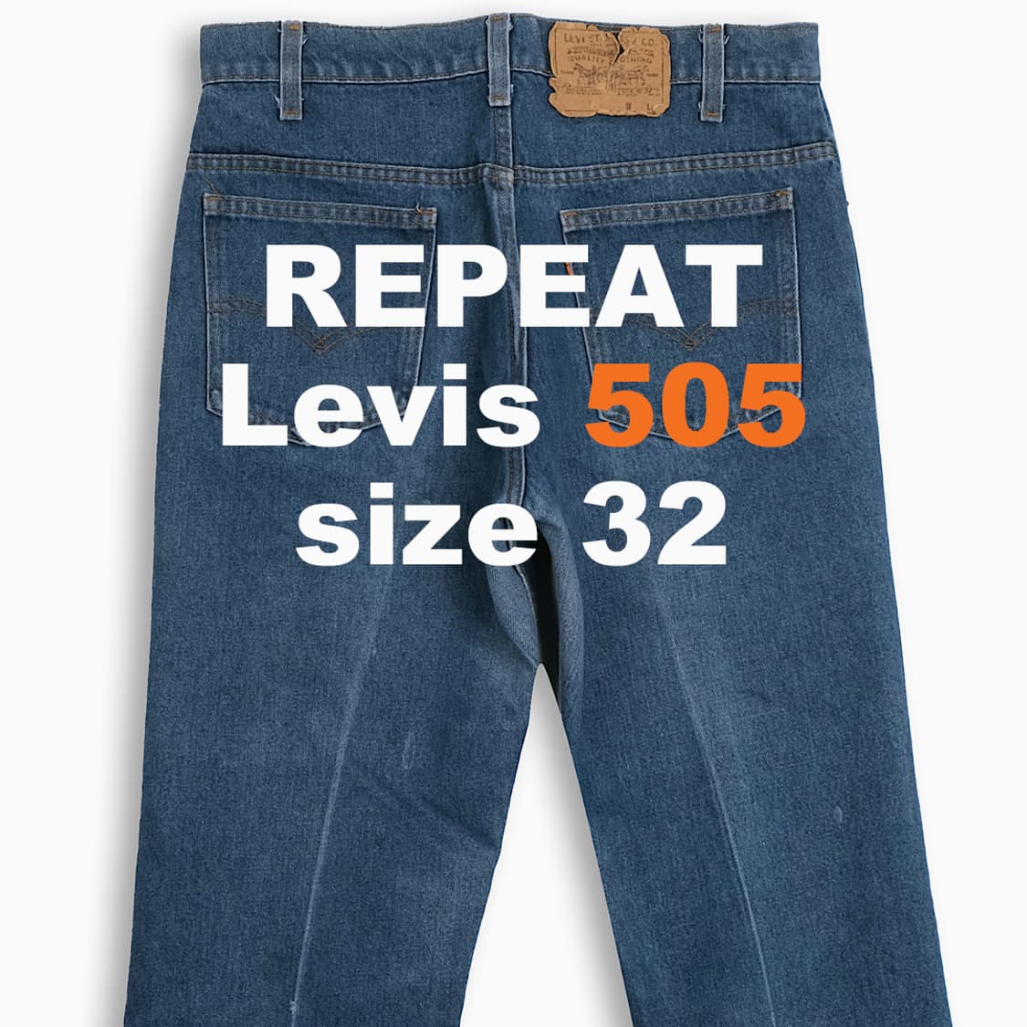 리바이스 505 오렌지탭 진청 80s USA 32인치 OR5053364 상품이미지1