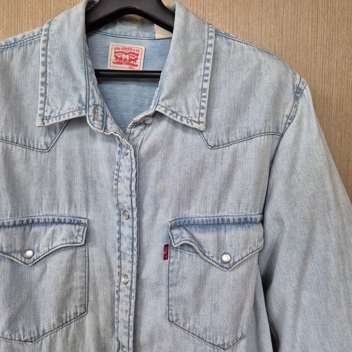 [L]리바이스 연청 데님 셔츠 상품이미지2