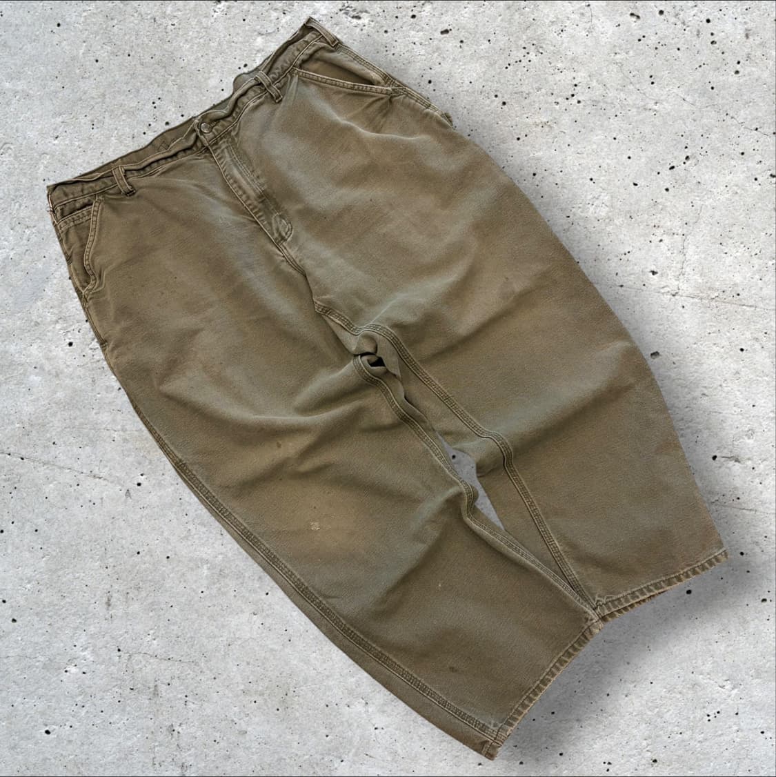 [40x30] 칼하트 B11 MOS 카키 카펜더 워크 팬츠 D732 상품이미지2