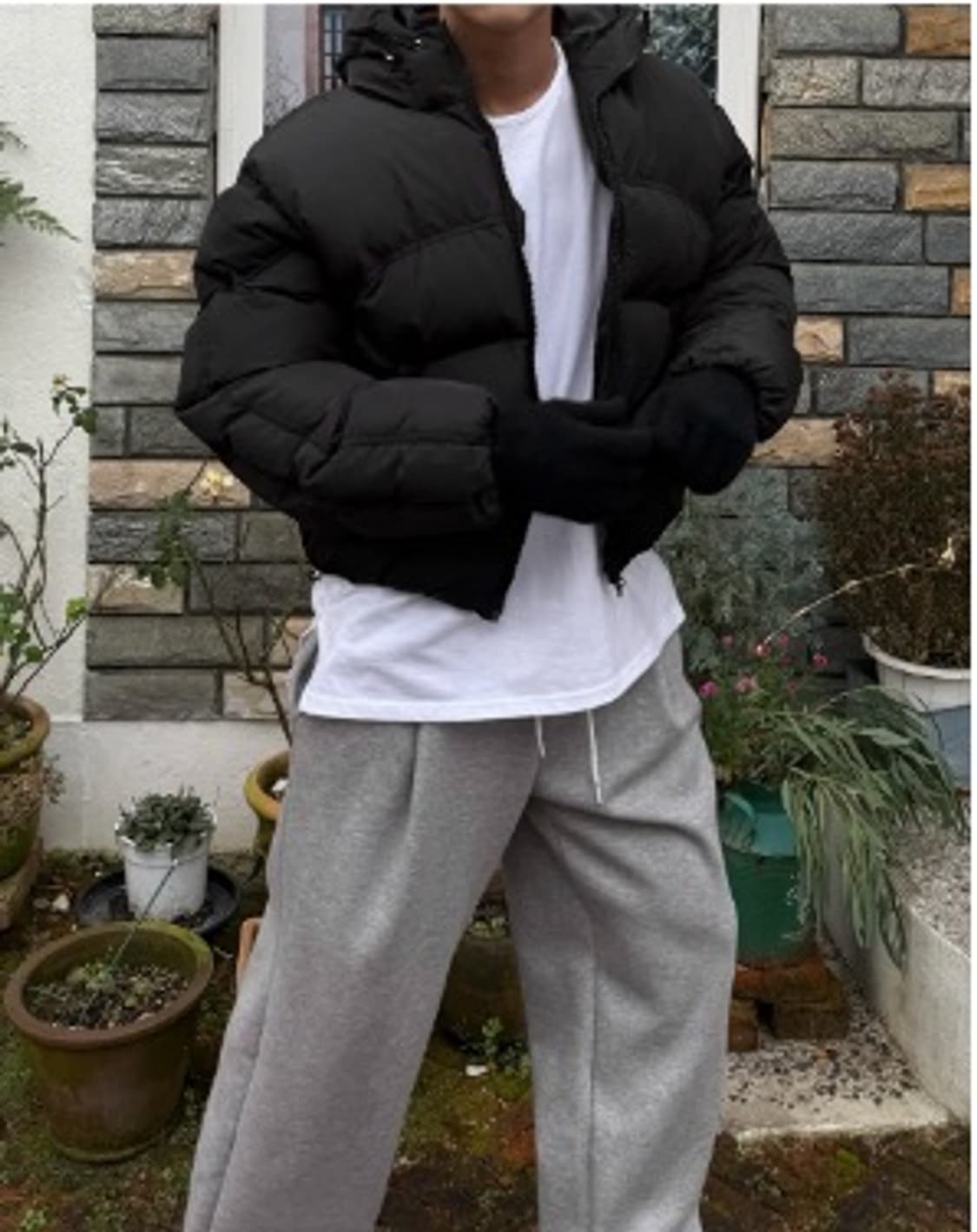 절개 숏패딩 상품이미지1