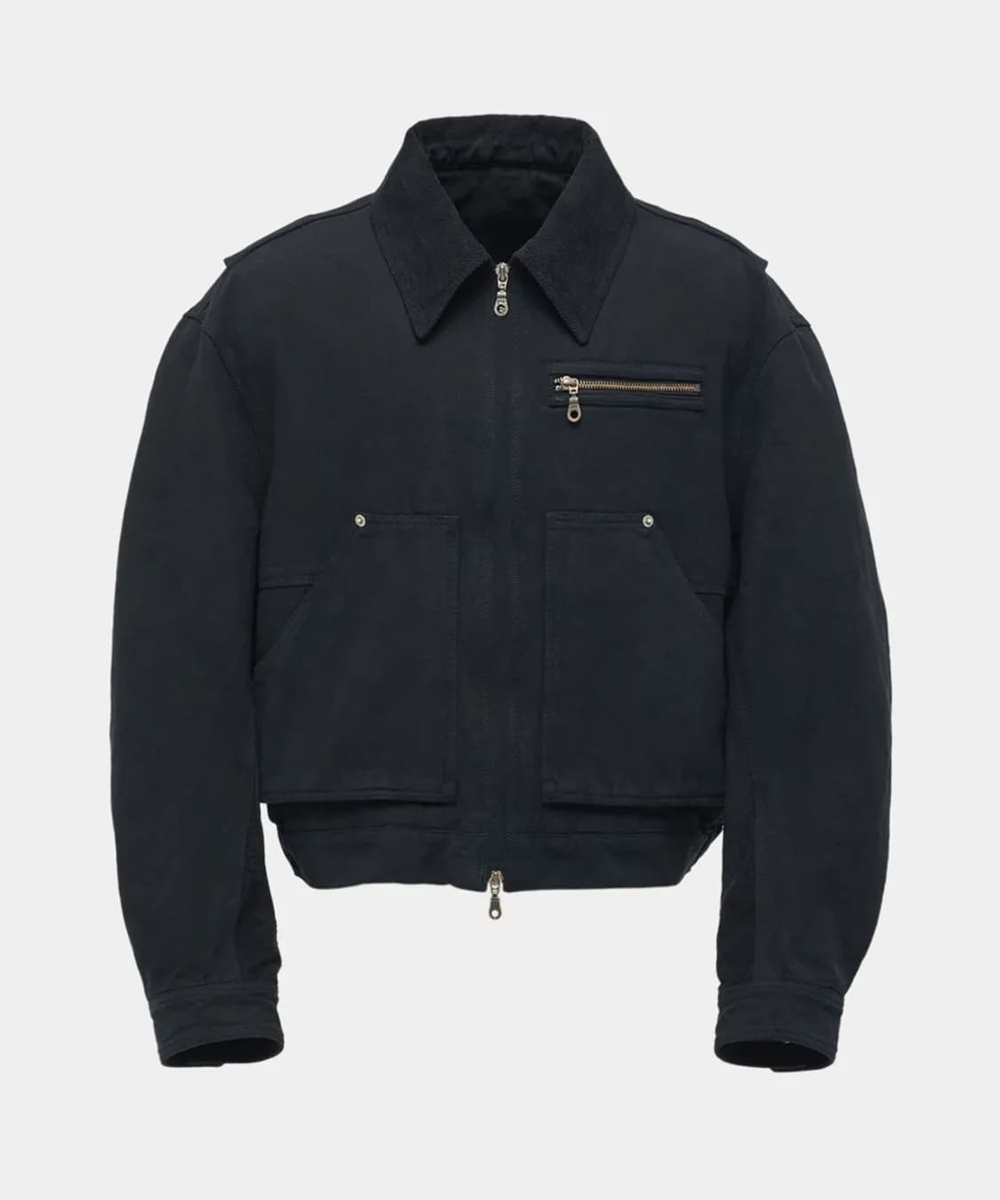 주우재 착용 쿠어 오버다잉 페이디드 워크자켓 워시드블랙 L 상품이미지1