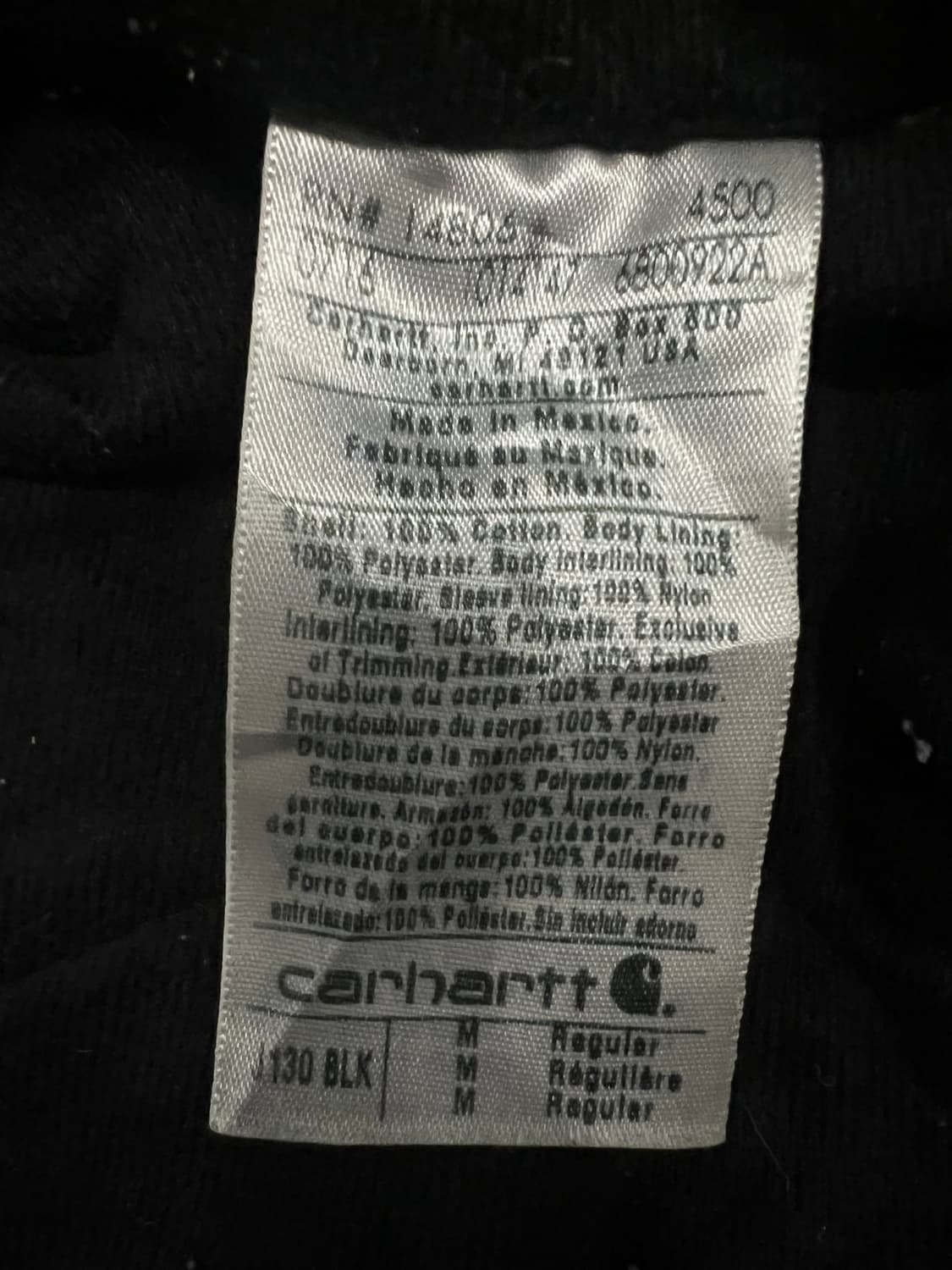 (M) 칼하트 덕 액티브 후드자켓 J130 BLK 블랙 상품이미지5