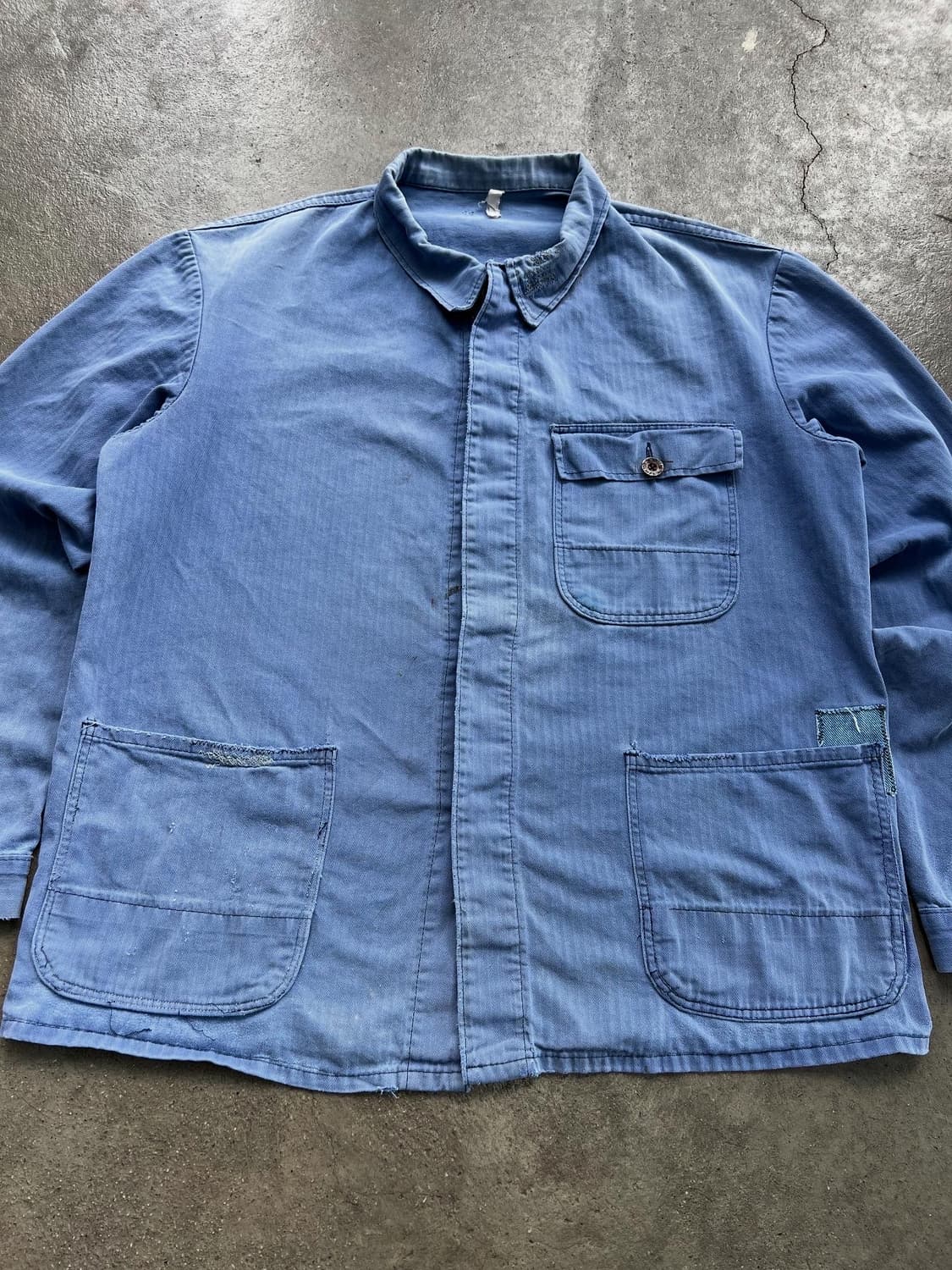 HARD FADED VINTAGE HBT 헤링본트윌 프렌치워크자켓 상품이미지3
