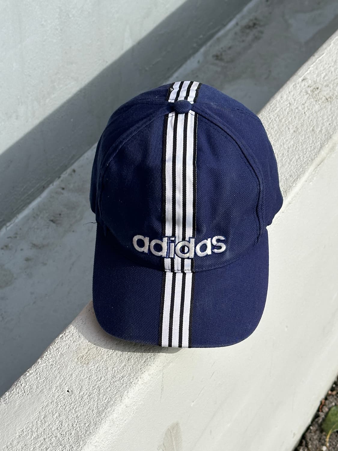 [M-L] 90s 아디다스 로고 삼선 빈티지 볼캡 모자 상품이미지1