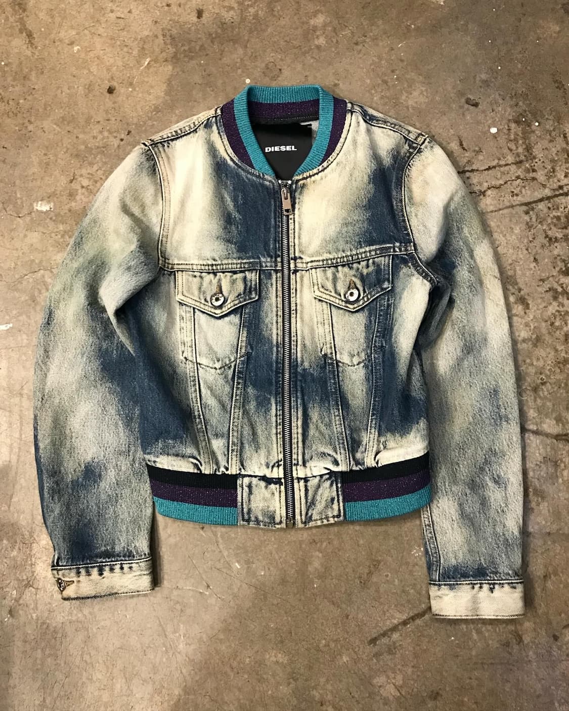 Diesel Washed Knit Denim JK 상품이미지5