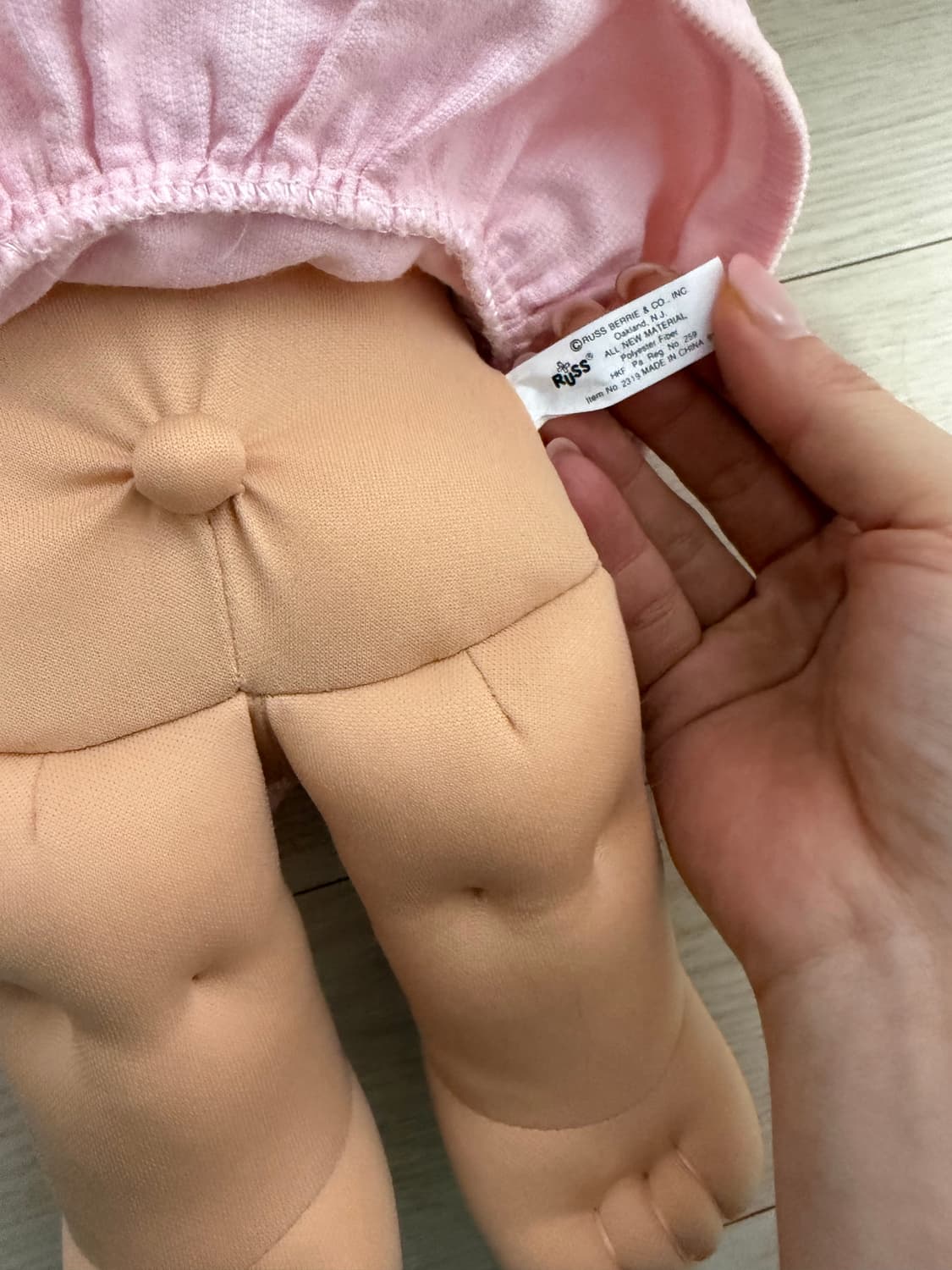 Russ 빈티지 소프트 트롤 인형 핑크 빵모자 상품이미지2