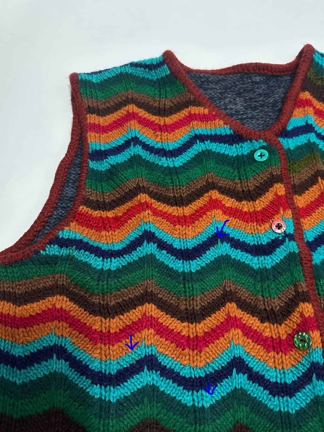 빈티지 니트 조끼 vintage knit vest 상품이미지2