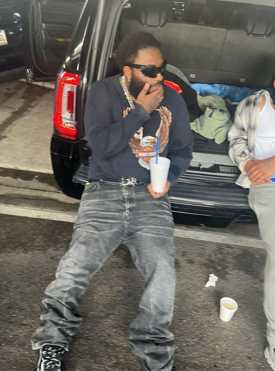 [XL] 90s 빈티지 할리데이비슨 이글 써멀 롱슬리브 상품이미지1