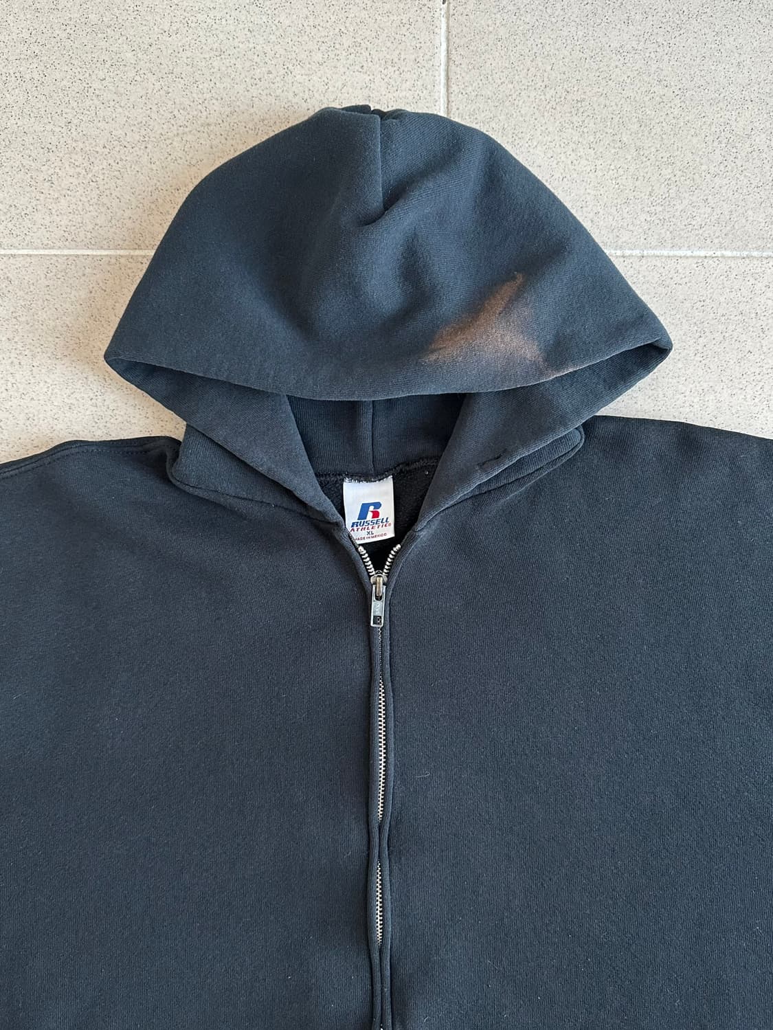 00s 빈티지 러셀 후드집업 블랙 XL 상품이미지3