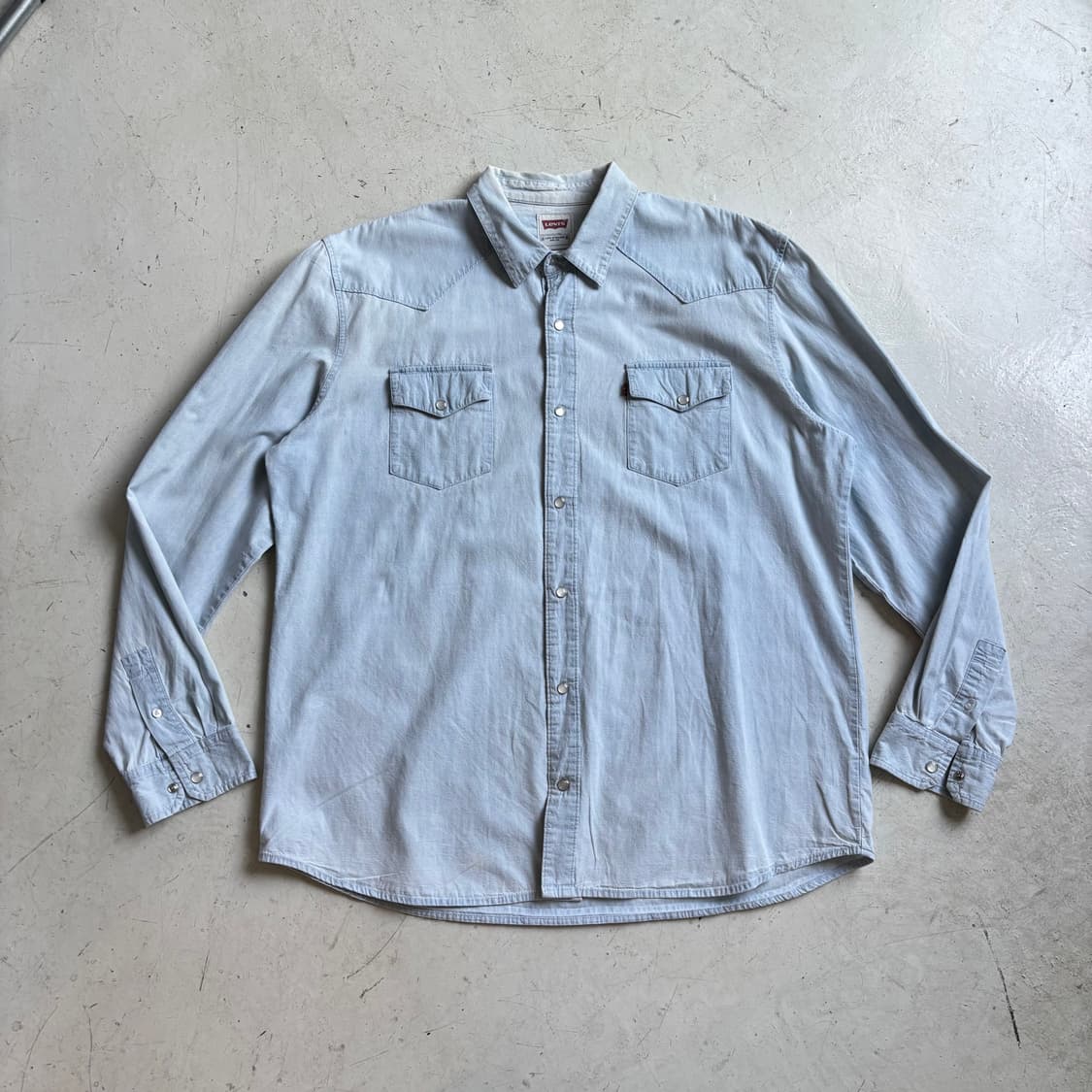 리바이스 빈티지 웨스턴 데님셔츠 2XL 상품이미지1