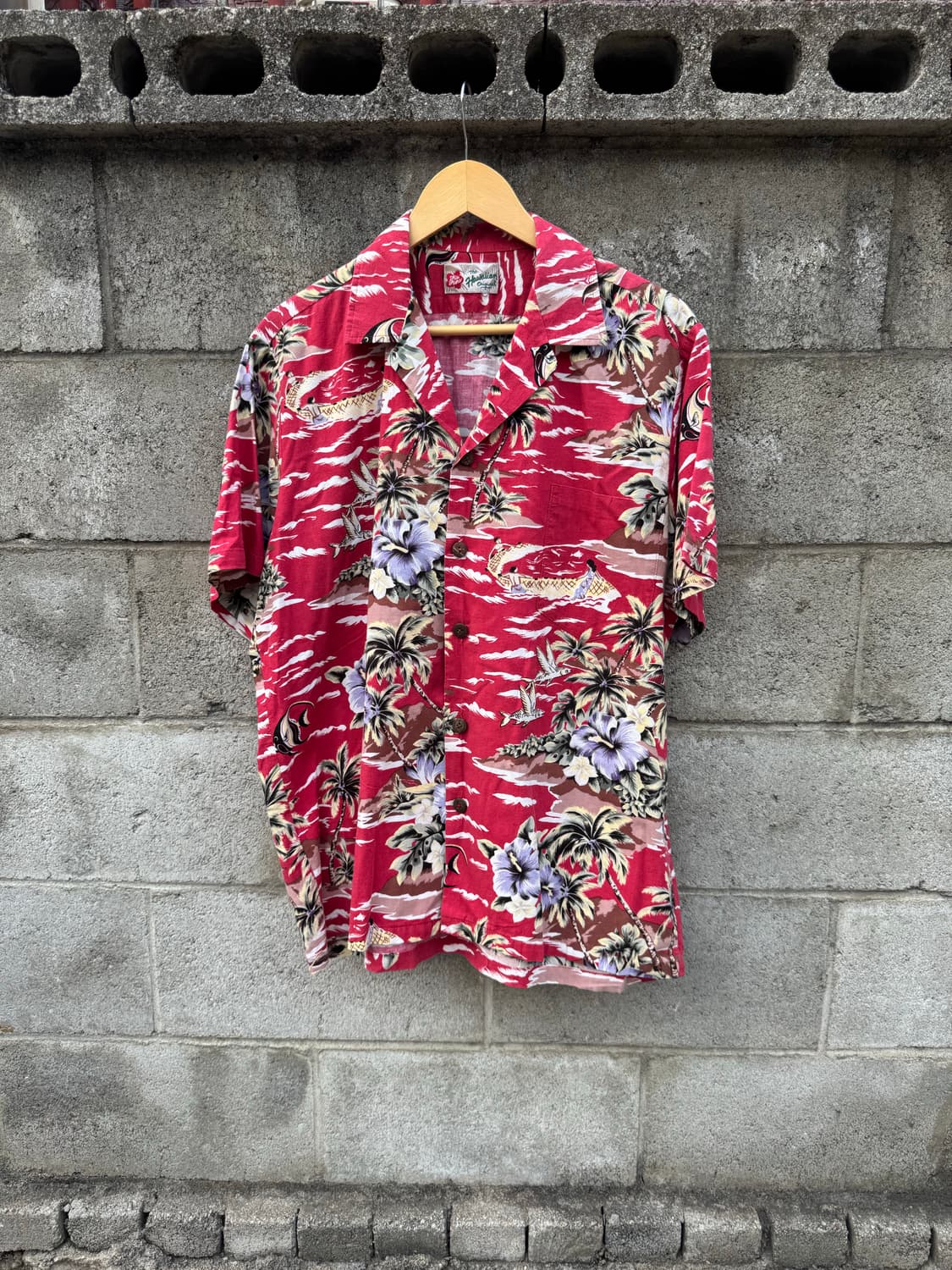 90s hilo hatties 빈티지 오리지널 하와이안 셔츠 L 상품이미지1