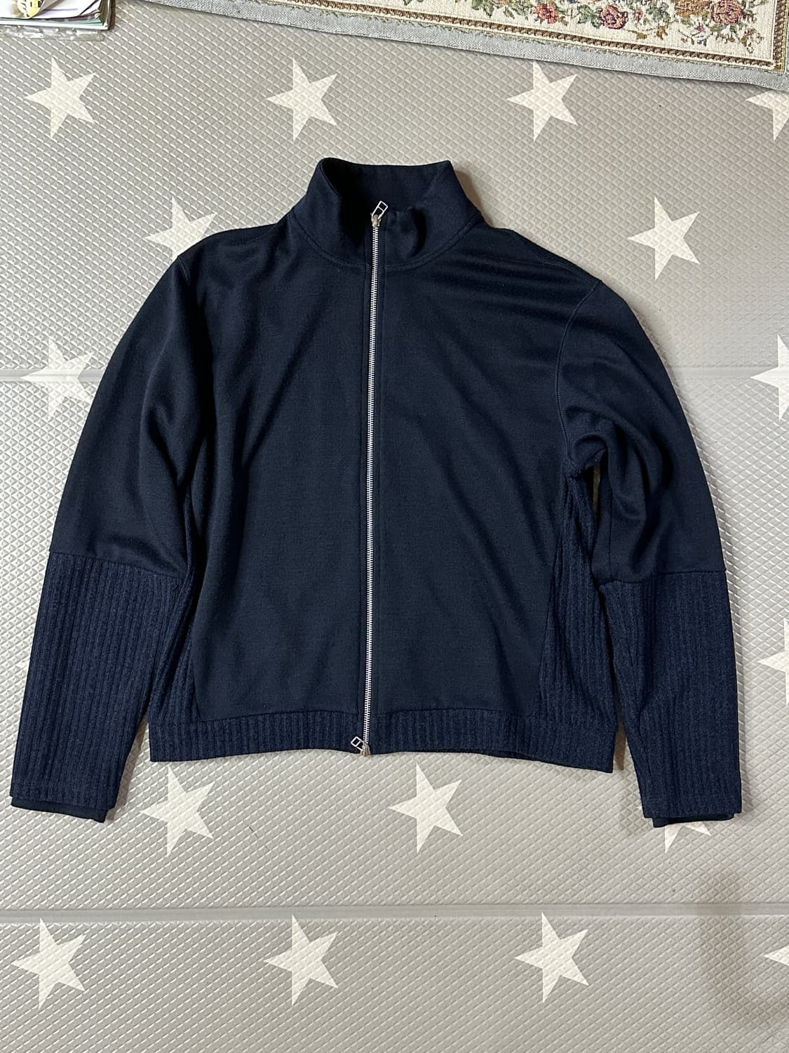 Double Sleeve Track Cardigan Navy 4 상품이미지2