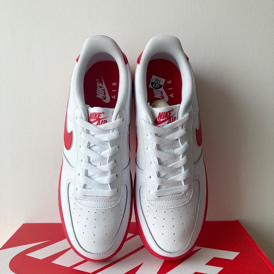 나이키 에어포스 1 로우 레드솔 a.k.a 빨창 상품이미지6