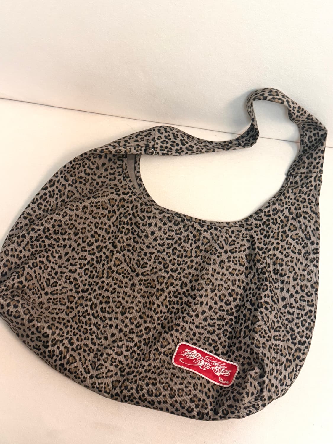 카시코 레오파드 프린트 숄더백 블루그레이 상품이미지2