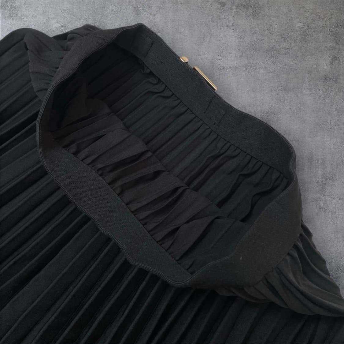 발렌티노 Valentino 블랙 벨트 디테일 플리츠 롱 스커트 S 상품이미지10