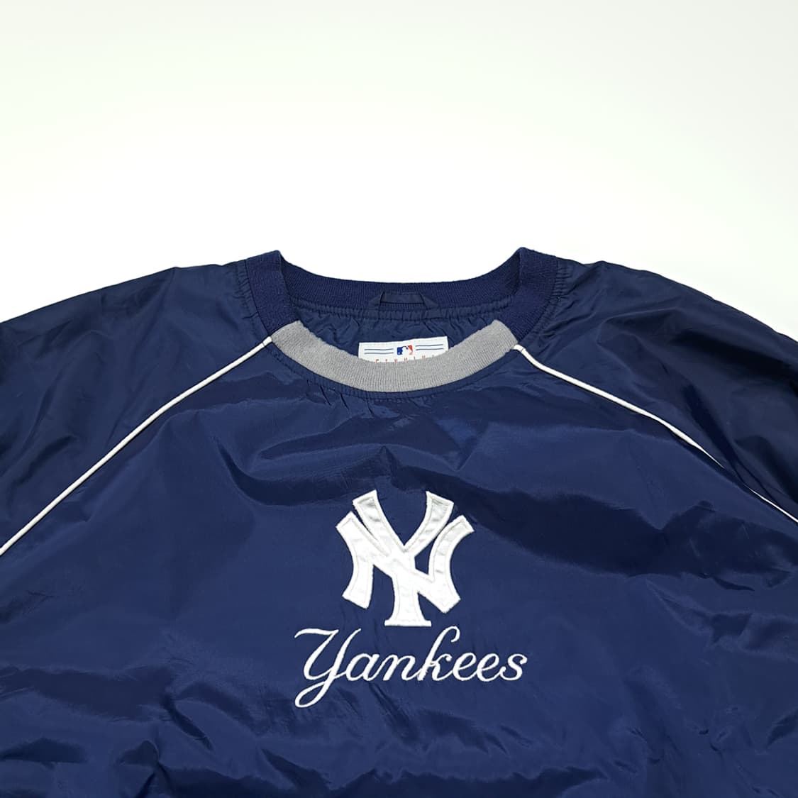 CL304 L 엠엘비 90s 폴리 사이드지퍼 네이비 윈드브레이커 자켓 상품이미지2