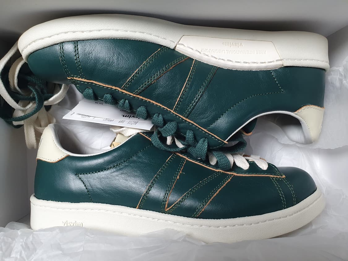 [M9] 21AW 비즈빔 코르다 포크 레더 그린 새제품 팝니다 상품이미지1