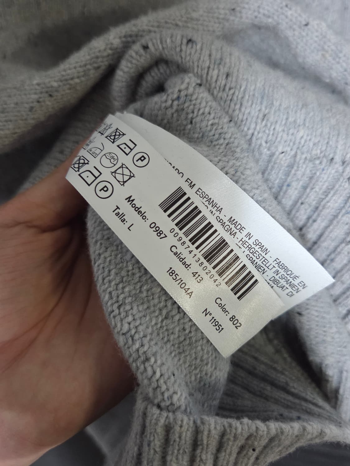 [마시모두띠] 이탈리안 얀 네프 카라 니트 상품이미지5