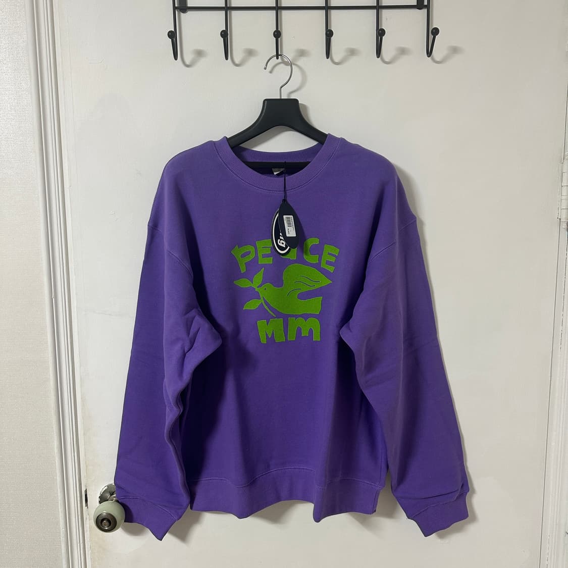 새상품 L mmlg 엠엠엘지 맨투맨 퍼플 상품이미지1