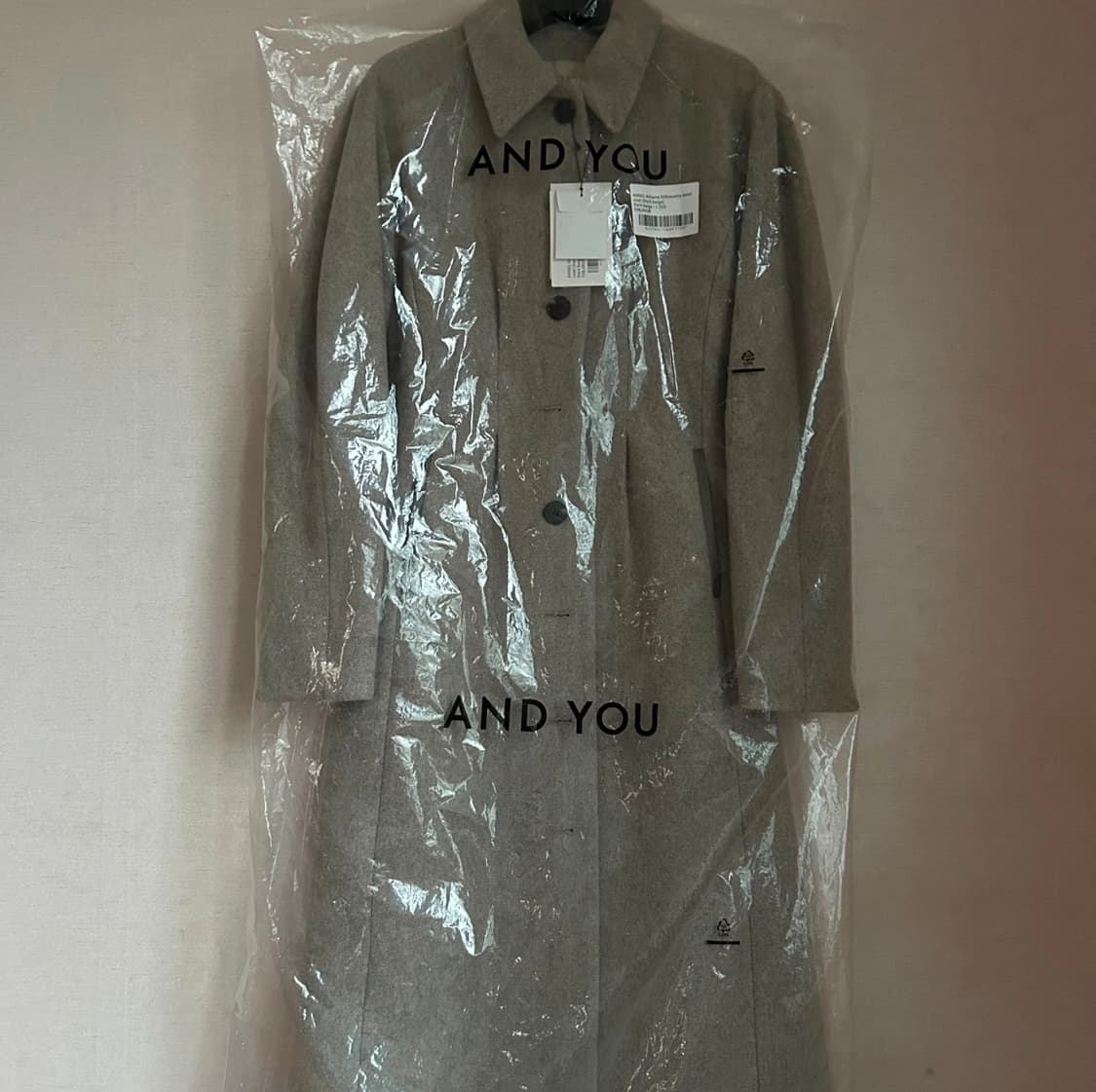 택O) 앤유 엔젤 코트 다크 베이지 상품이미지6