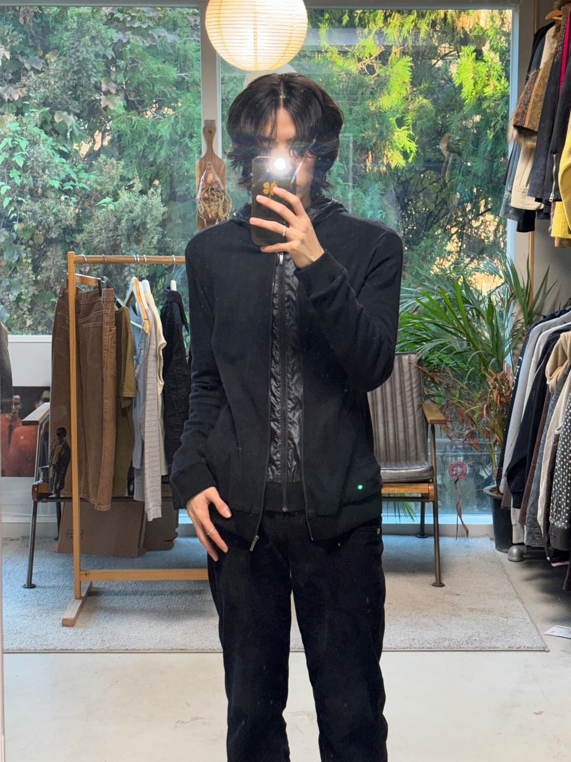 우영미 레이어드 니트 후드집업 상품이미지3