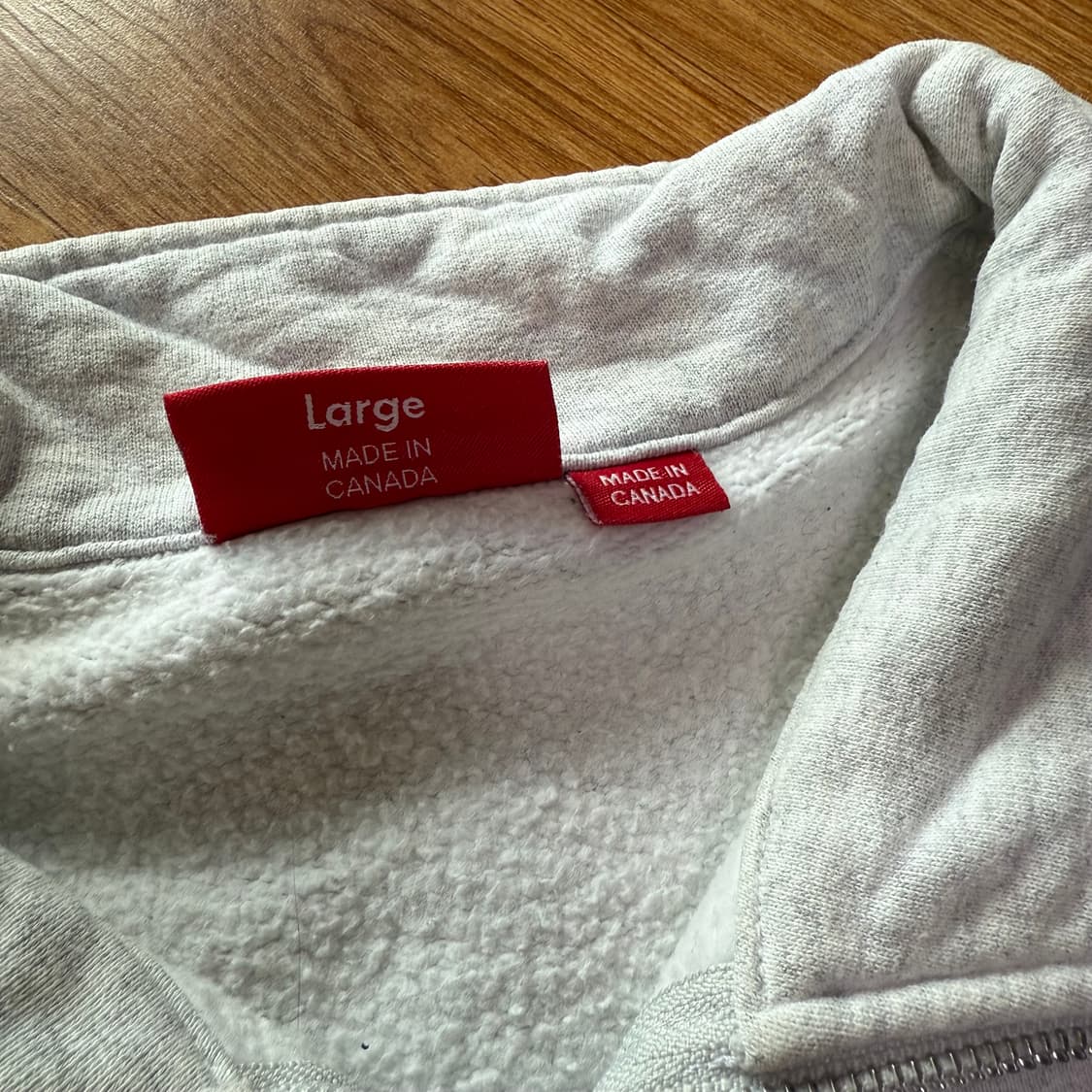 슈프림 투톤 하프집업 맨투맨 상품이미지4