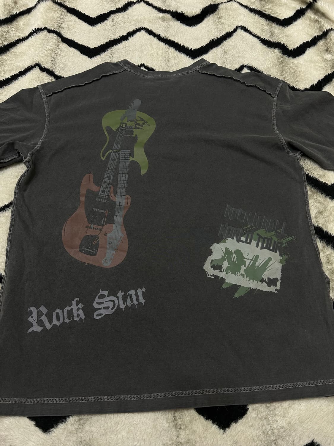 [L]슈퍼드라이 스테이지 다이브 오버핏 반팔/다크그레이 상품이미지3