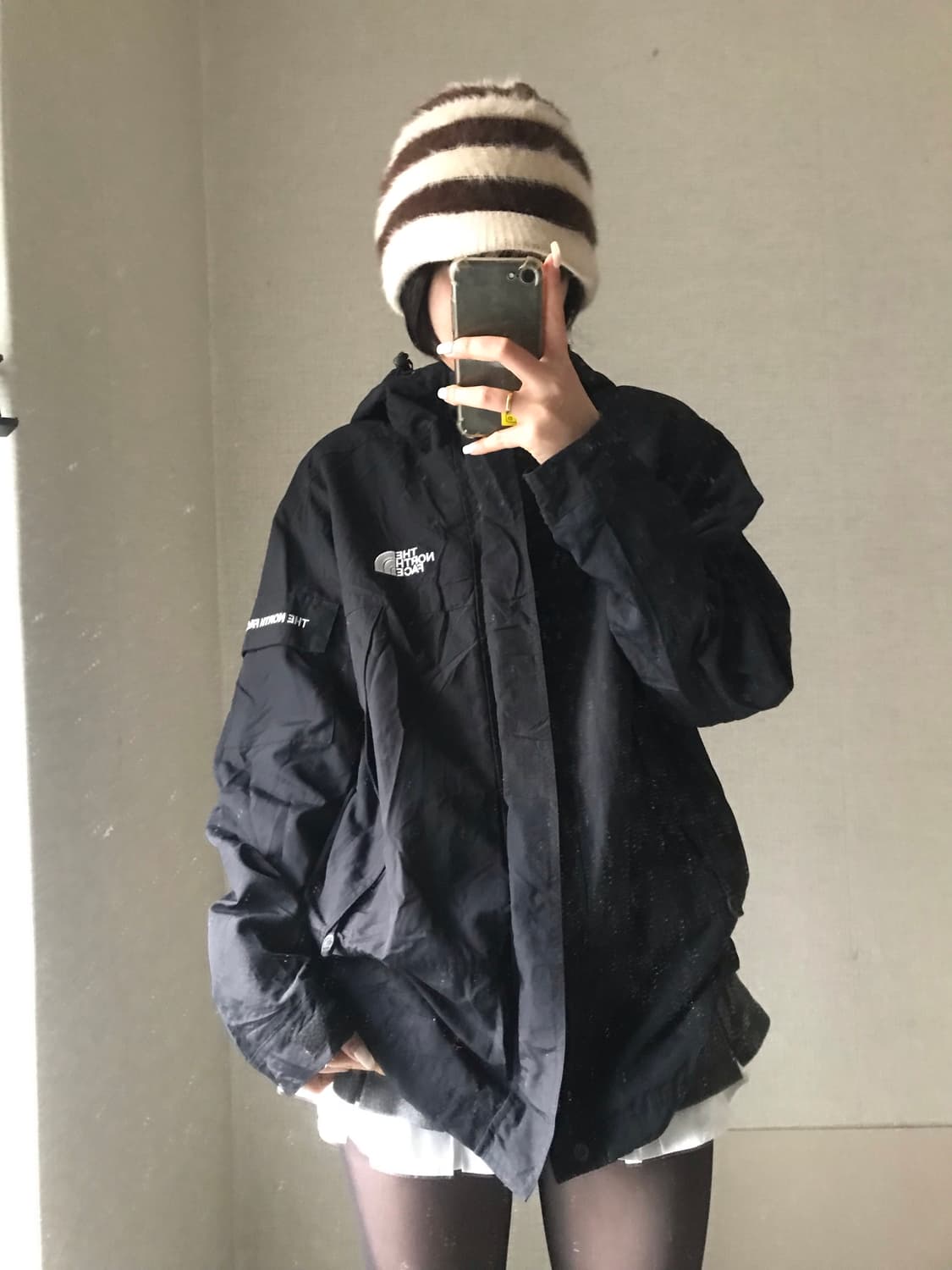 노페 블랙 포켓 바람막이 상품이미지1