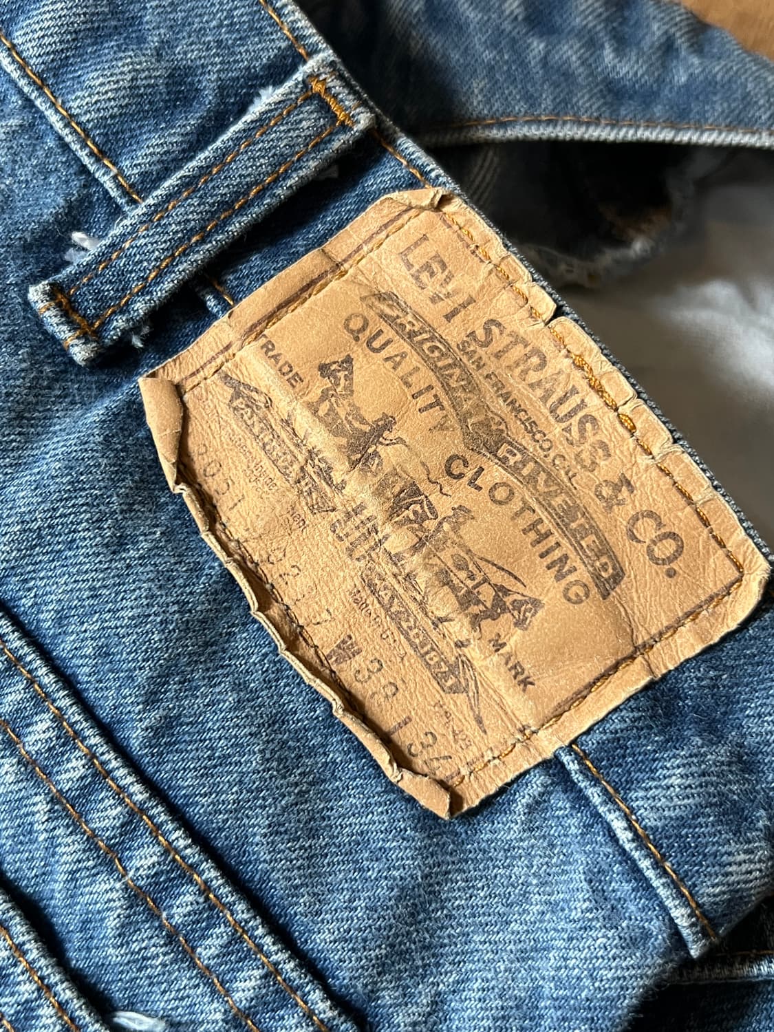 [38]80's 리바이스 USA 20517-0217 오렌지탭 플레어진 상품이미지6