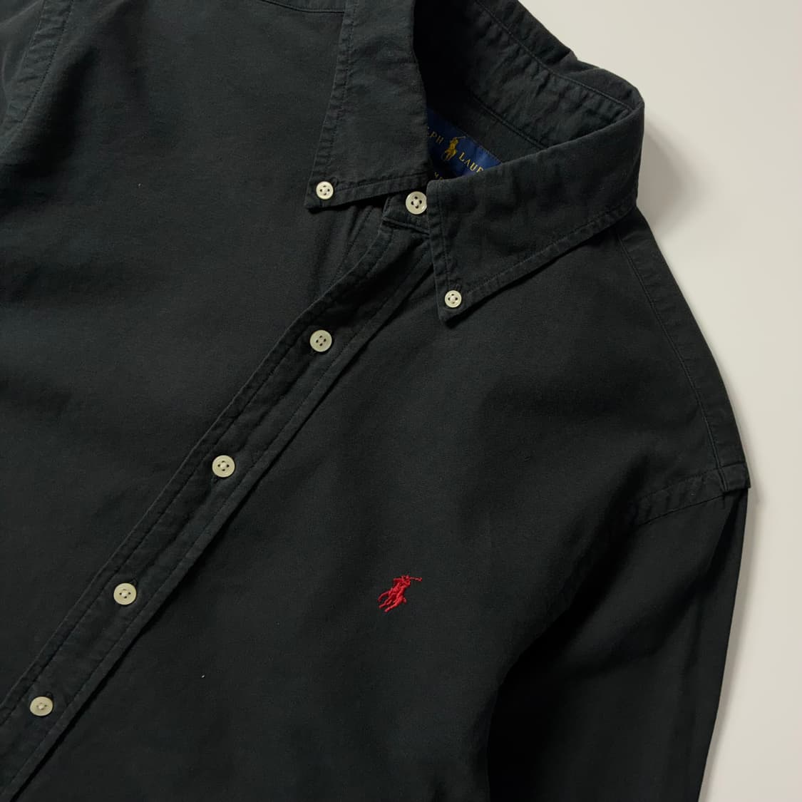 Polo  폴로 랄프로렌 자수 코튼 블랙 셔츠  상품이미지2