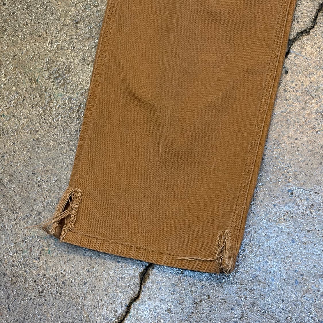 00s USA 빈티지 칼하트 샌드스톤 싱글니 워크팬츠 상품이미지5