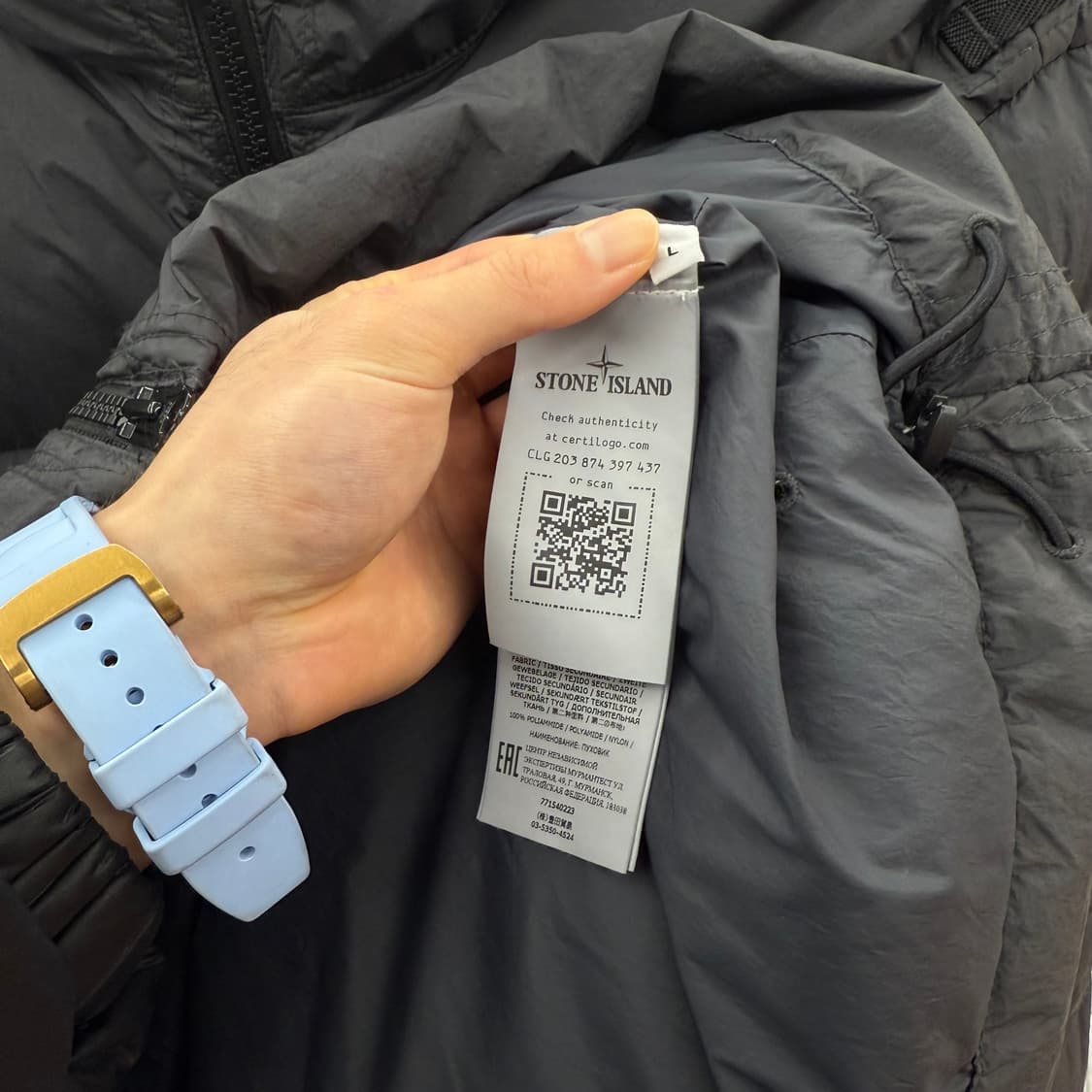 [L] 스톤아일랜드 크링클랩스 패딩 상품이미지5