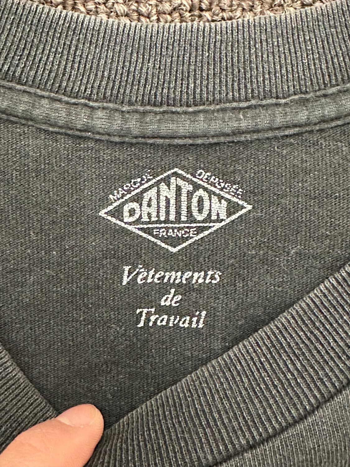 OS)DANTON vintage 포켓 로고 반팔 상품이미지3