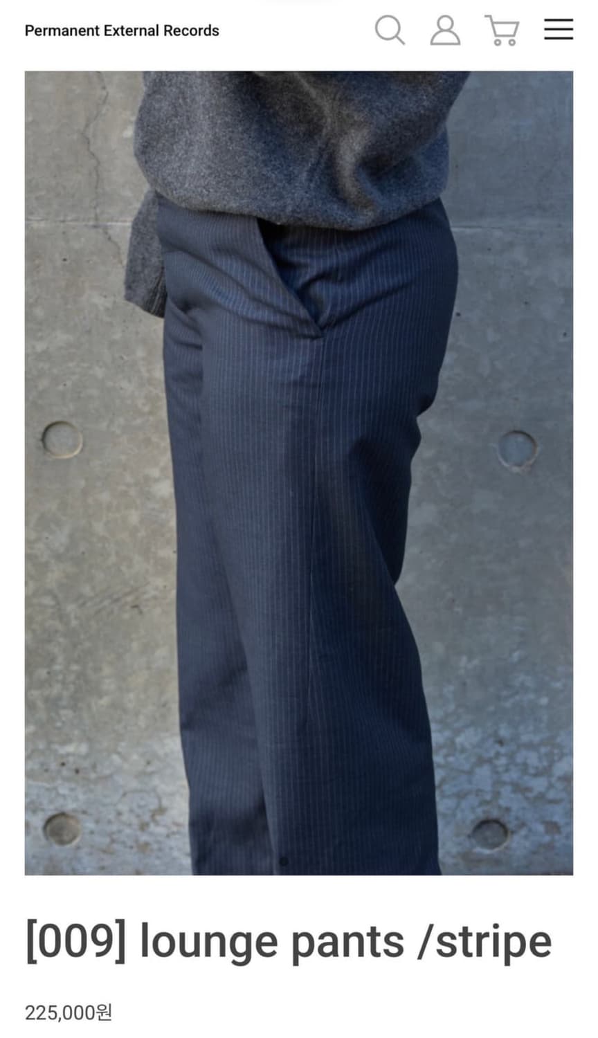 머듈 라운지 팬트 스트라이프 상품이미지1