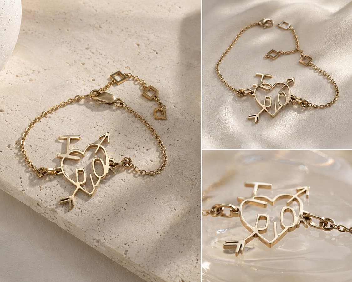 디올 오블리크 하트 큐피드 로고 팔찌 상품이미지2