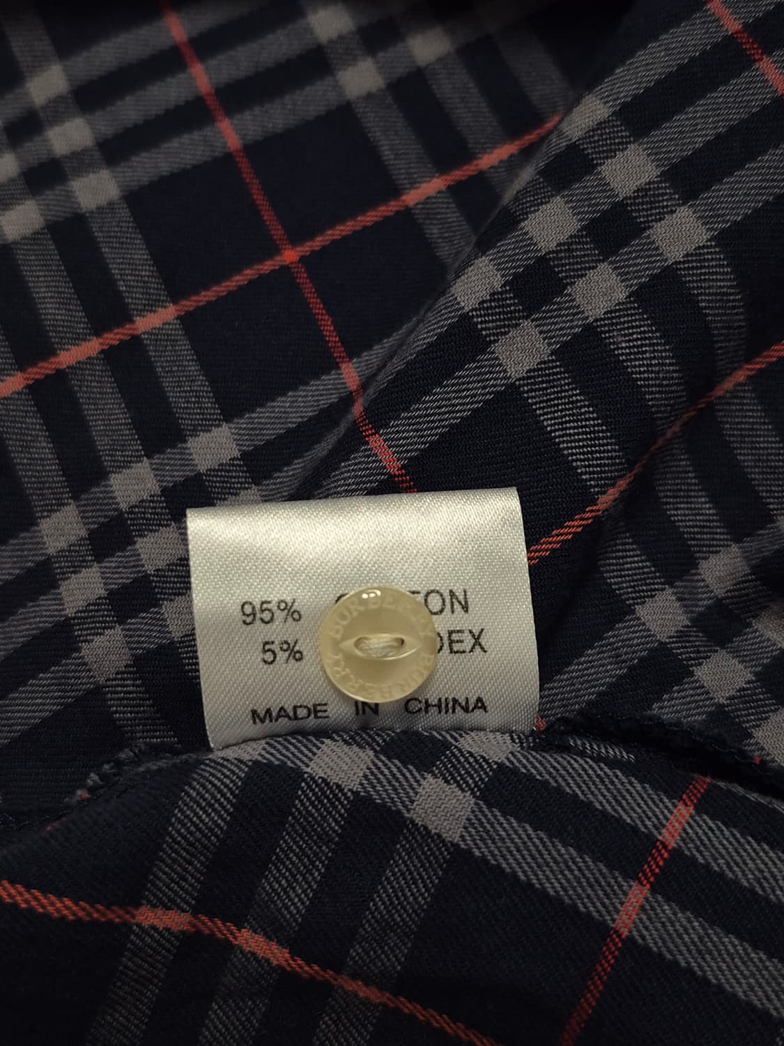 버버리 런던 네이비 노바 체크 코튼 셔츠 여성 95사이즈 상품이미지6