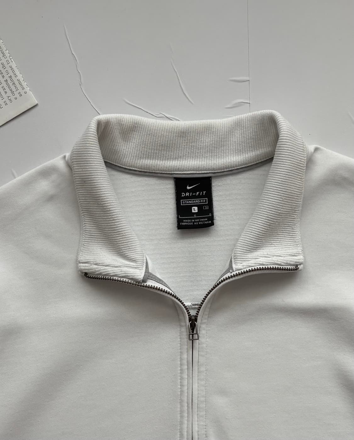 Nike 나이키 Dry-Fit 화이트 하프 집업 상품이미지3