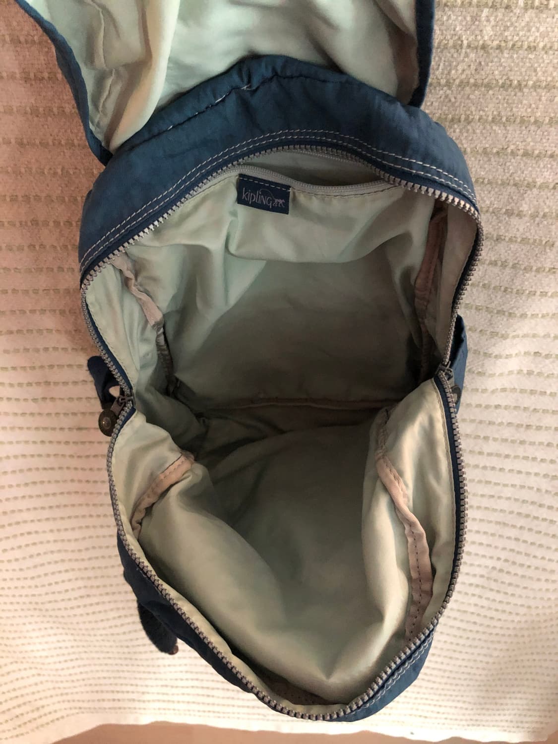 키플링 Y2K 스몰 나일론 블루 백팩 상품이미지3