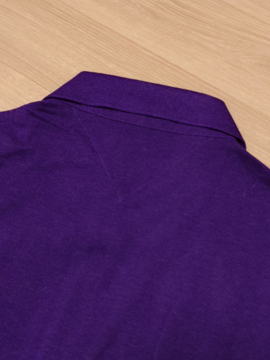 [XL] 타미힐피거 피케 폴로셔츠 롱슬리브 퍼플 상품이미지6