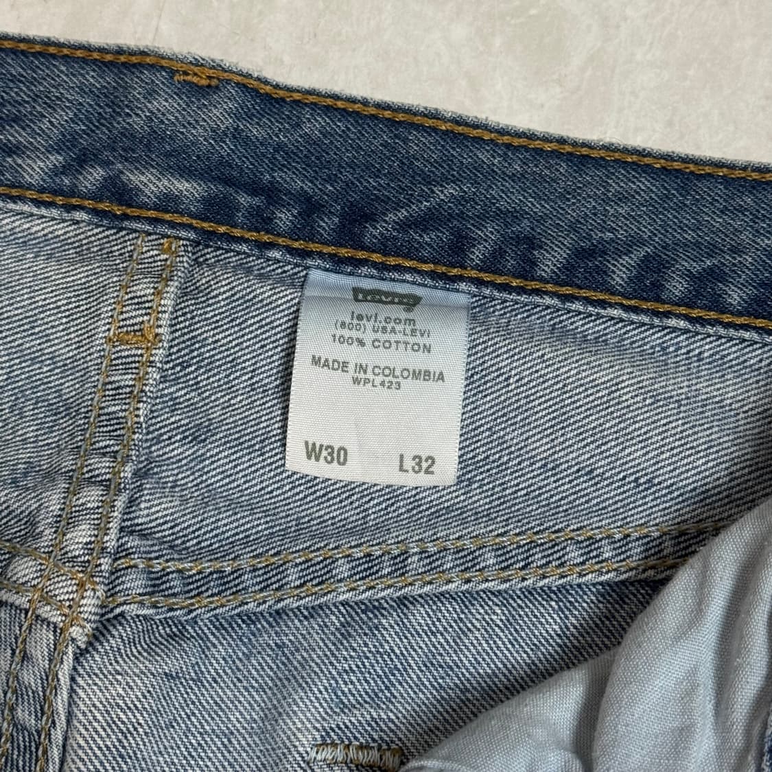 (30x32) 빈티지 리바이스 501 연청 데님팬츠 상품이미지8
