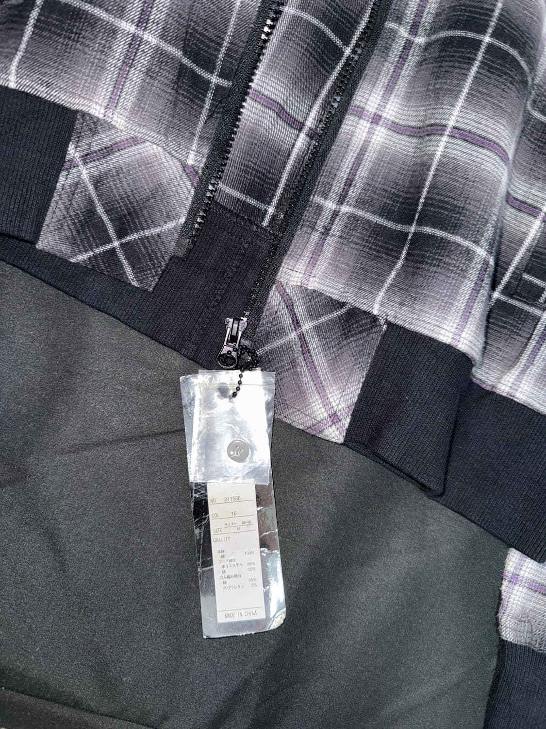 일본 빈티지 체크 후드 셔츠 새상품 상품이미지2