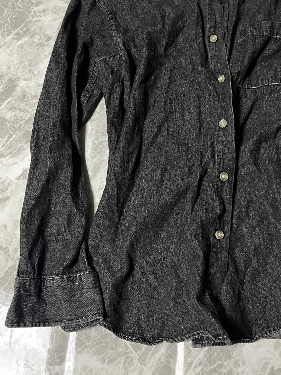 black denim shirts 상품이미지3