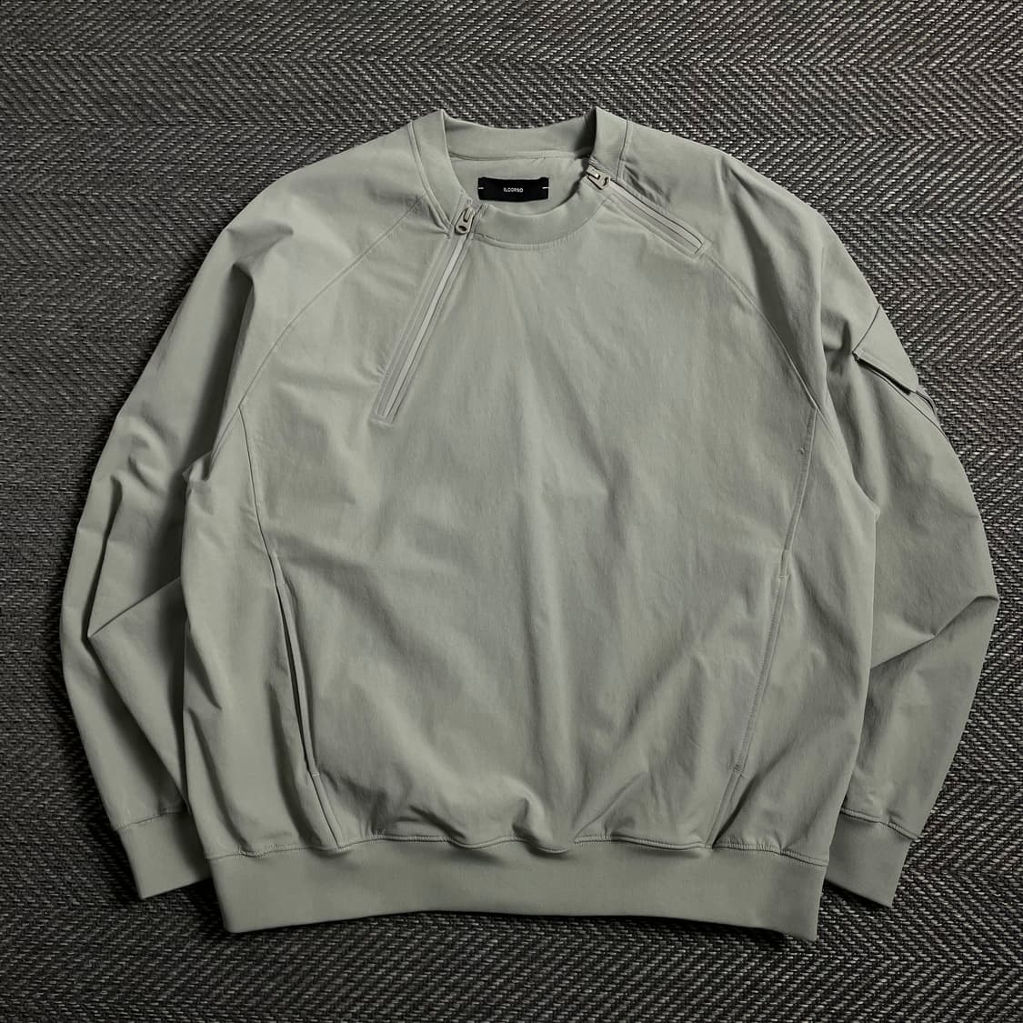 일코르소 사이즈 집업 나일론 디테일 테크 탑 y 4355 상품이미지2