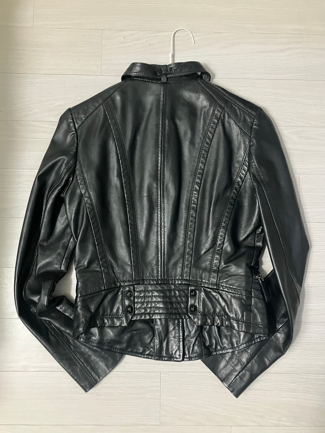 vtg chain leather jacket 상품이미지4