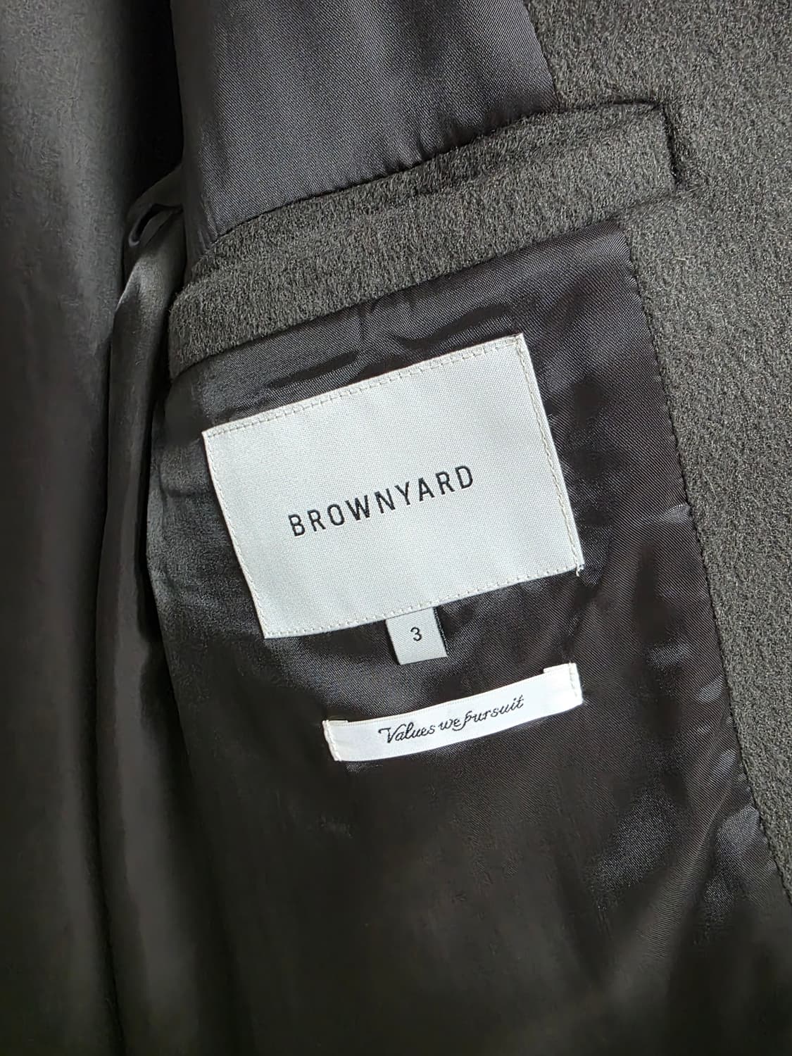브라운야드 24FW 발마칸코트 올리브그레이 3사이즈 상품이미지3