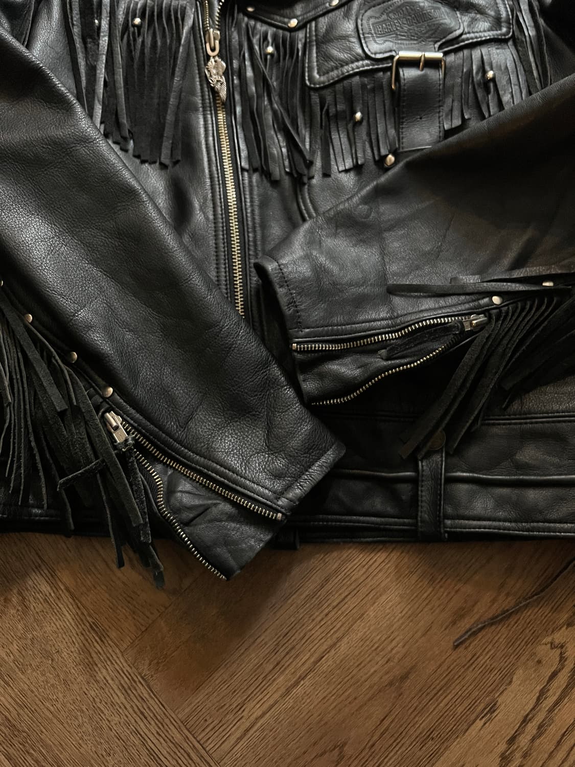 [L]90's 할리데이비슨 로드킹 프린지 라이더 자켓 상품이미지7