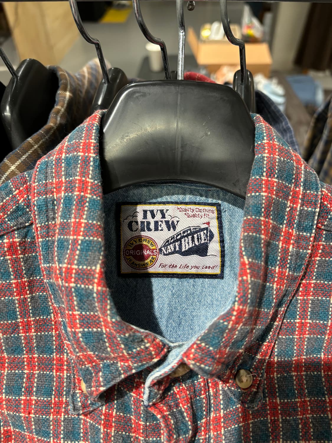 빈티지 체크 셔츠 상품이미지7